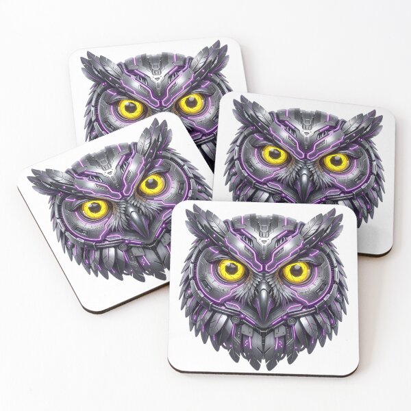 Item preview, Cyberpunk Night Owl - Futuristic Neon Wisdom Aesthetic designed and sold by AlanyaArtX.