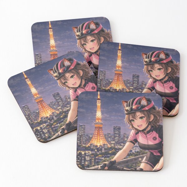 Item preview, Tokyo Night Ride – Cycling Under the Tower Lights designed and sold by RinaWorksJP.