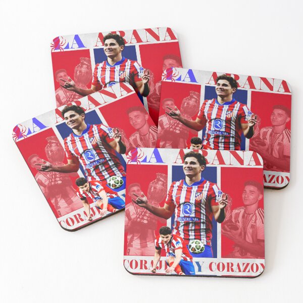 Item preview, Julian Alvarez Atletico Madrid Minimalist Poster - La Arana designed and sold by Af-RT10.