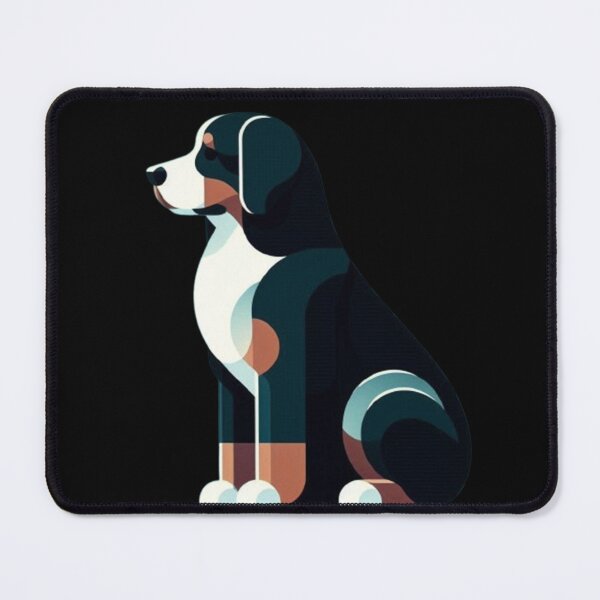 Item preview, Geometric Bernese Dog – Modern Abstract Design designed and sold by Dogandesighn.