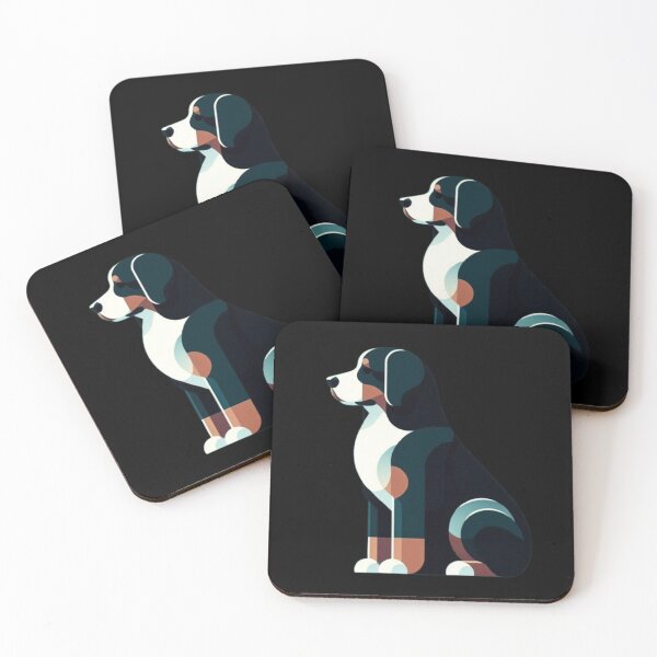 Item preview, Geometric  Bernese Dog – Modern Abstract Design designed and sold by Dogandesighn.
