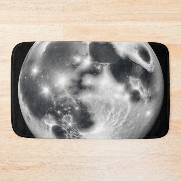 Item preview, Realistic moon in black and white designed and sold by RAISC.