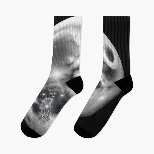 Item preview, Realistic moon in black and white designed and sold by RAISC.
