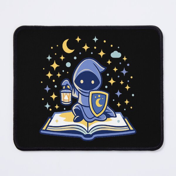 Item preview, Little Night Guardian - Cute Fantasy Book Wizard designed and sold by myforestfog.