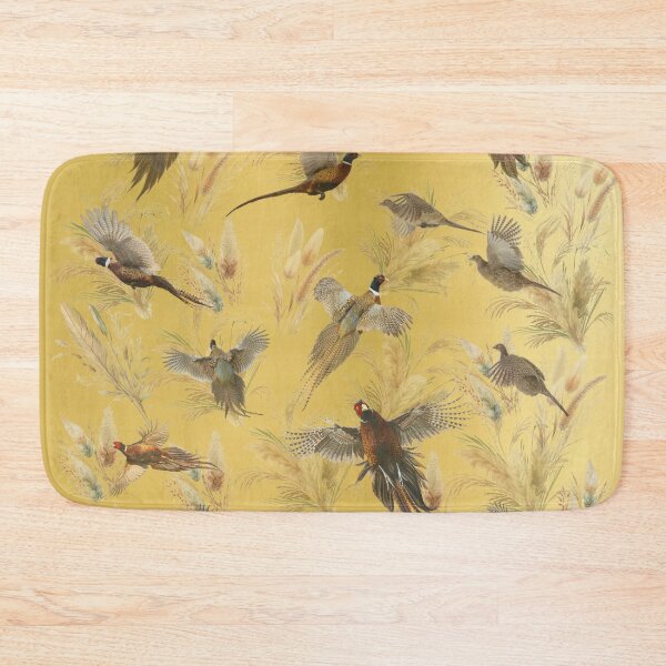 Item preview, Flying Pheasants on Golden Field ,  Wildlife Art designed and sold by TammyHunterArt.