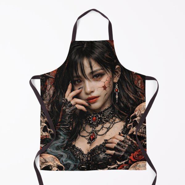 Item preview, Ahyeon BABYMONSTER Raven Skull Gothic Fanart Sticker designed and sold by Valereekmerch.