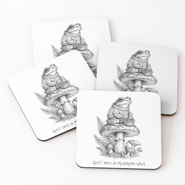 Item preview, Mushroom Forager Frog & Toadstool - Cottagecore Aesthetic designed and sold by bapupa.