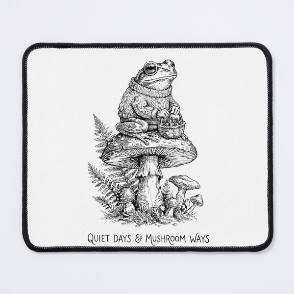 Item preview, Mushroom Forager Frog & Toadstool - Cottagecore Aesthetic designed and sold by bapupa.