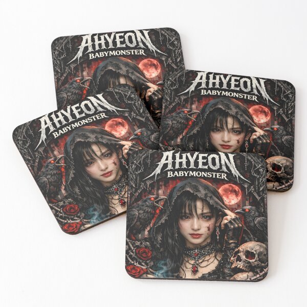 Item preview, Ahyeon BABYMONSTER Black Rose Curse Fanart Sticker designed and sold by Valereekmerch.
