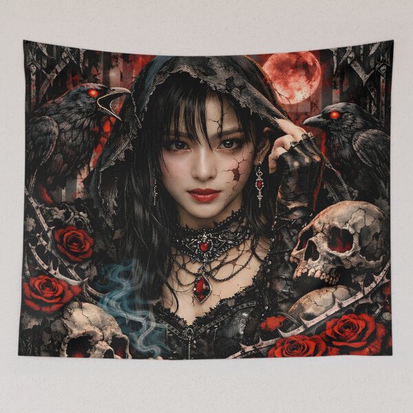 Item preview, Ahyeon BABYMONSTER Black Rose Curse Fanart Sticker designed and sold by Valereekmerch.