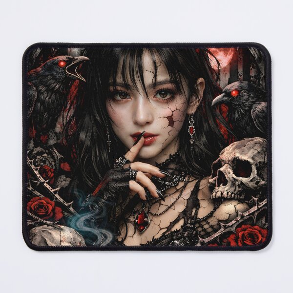 Item preview, Ahyeon BABYMONSTER Scarlet Relic Gothic Fanart Sticker designed and sold by Valereekmerch.