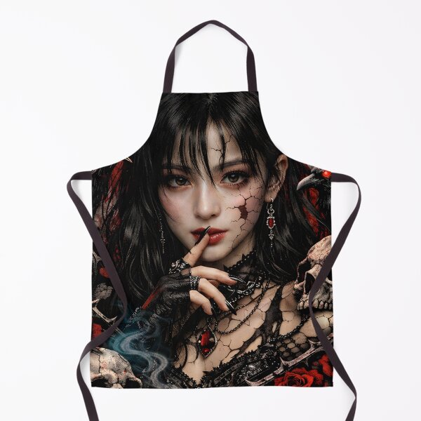 Item preview, Ahyeon BABYMONSTER Scarlet Relic Gothic Fanart Sticker designed and sold by Valereekmerch.