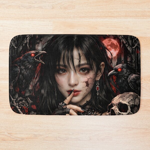 Item preview, Ahyeon BABYMONSTER Scarlet Relic Gothic Fanart Sticker designed and sold by Valereekmerch.