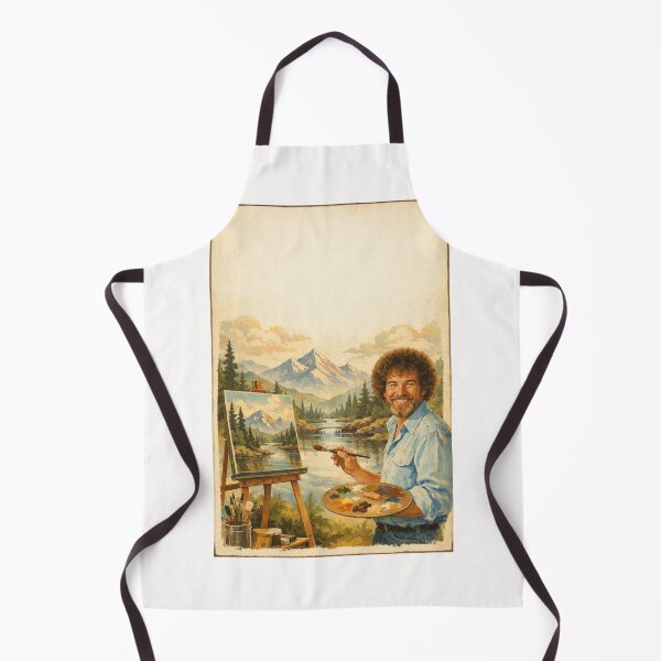 Item preview, Bob Ross Painting Mountain River Landscape Joy of Painting Style designed and sold by Places On Earth.