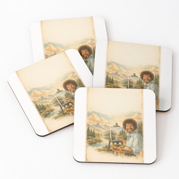 Item preview, Bob Ross Easel Painting Scenic Mountain Reflection Landscape designed and sold by Places On Earth.