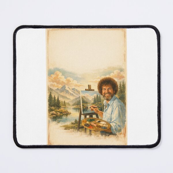 Item preview, Bob Ross Easel Painting Scenic Mountain Reflection Landscape designed and sold by Places On Earth.