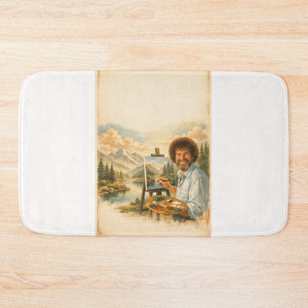 Item preview, Bob Ross Easel Painting Scenic Mountain Reflection Landscape designed and sold by Places On Earth.