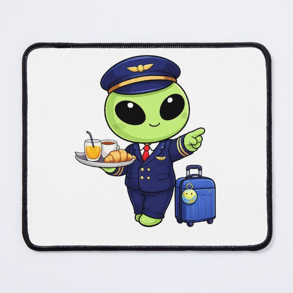 Item preview, Cute Alien Flight Attendant | Kawaii Travel Steward Design designed and sold by fedetrev.