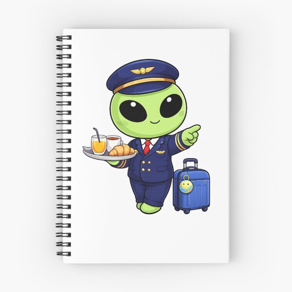 Item preview, Cute Alien Flight Attendant | Kawaii Travel Steward Design designed and sold by fedetrev.