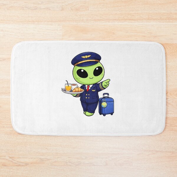 Item preview, Cute Alien Flight Attendant | Kawaii Travel Steward Design designed and sold by fedetrev.