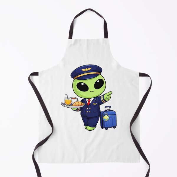Item preview, Cute Alien Flight Attendant | Kawaii Travel Steward Design designed and sold by fedetrev.