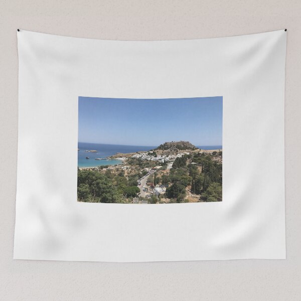 Item preview, Lindos Village Acropolis and Turquoise Sea designed and sold by T-C-P.