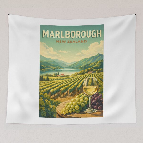 Item preview, Marlborough New Zealand Vineyard Wairau Valley and Marlborough Sounds designed and sold by Aryabek.
