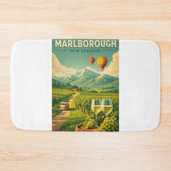 Item preview, Marlborough New Zealand Vineyards Hot Air Balloons Richmond Range Views designed and sold by Aryabek.