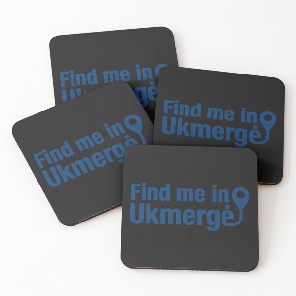 Item preview, Find Me in Ukmergė Blue Location Pin designed and sold by EimSol.