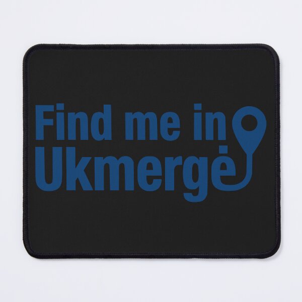 Item preview, Find Me in Ukmergė Blue Location Pin designed and sold by EimSol.
