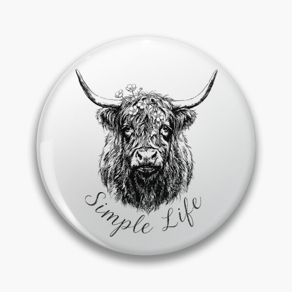 Item preview, Highland Cattle Pasture Guardian - Farmcore Aesthetic designed and sold by bapupa.