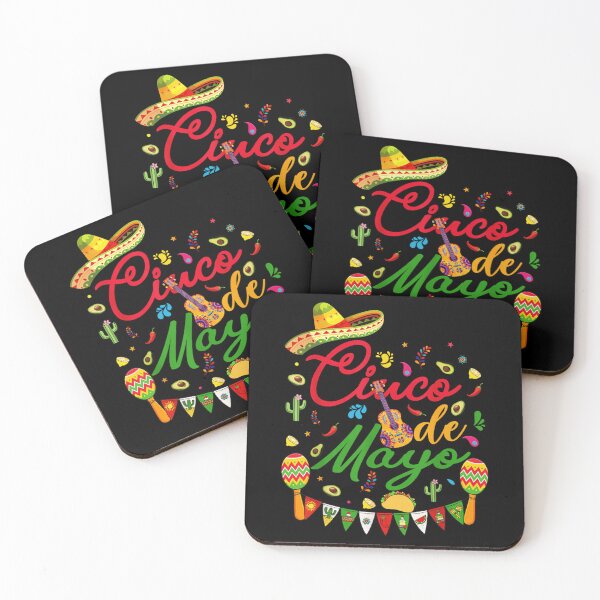 Item preview, Vibrant Cinco De Mayo Fiesta Celebration With Sombrero Maracas And Tacos designed and sold by Phil Ben.