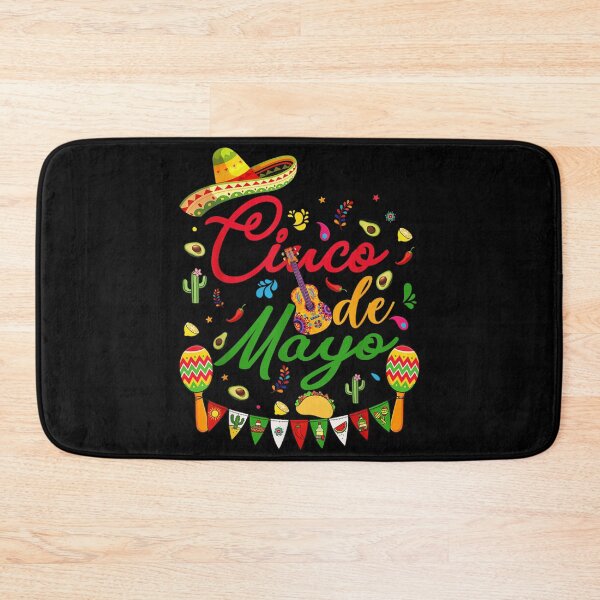Item preview, Vibrant Cinco De Mayo Fiesta Celebration With Sombrero Maracas And Tacos designed and sold by Phil Ben.