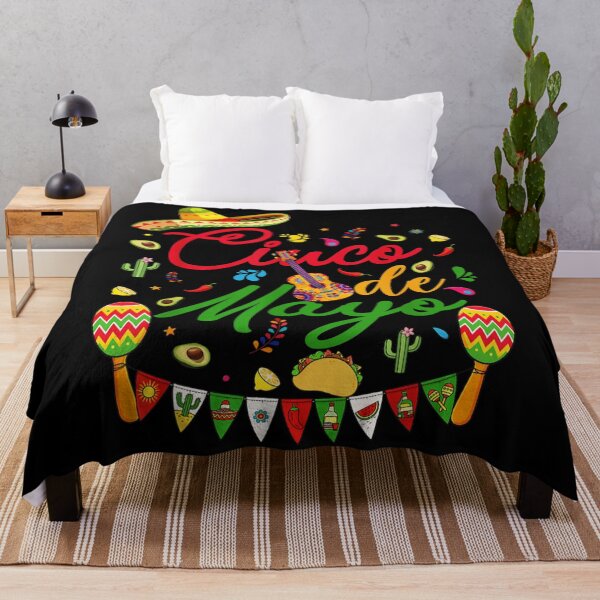 Item preview, Vibrant Cinco De Mayo Fiesta Celebration With Sombrero Maracas And Tacos designed and sold by Phil Ben.
