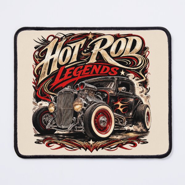 Item preview, Hot Rod Legends Vintage Classic Car Art designed and sold by Retro Arabica.
