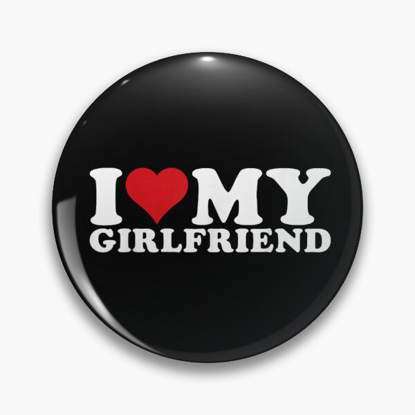 Item preview, Bold I Love My Girlfriend Heart Design For Romantic Couples Gift designed and sold by Phil Ben.