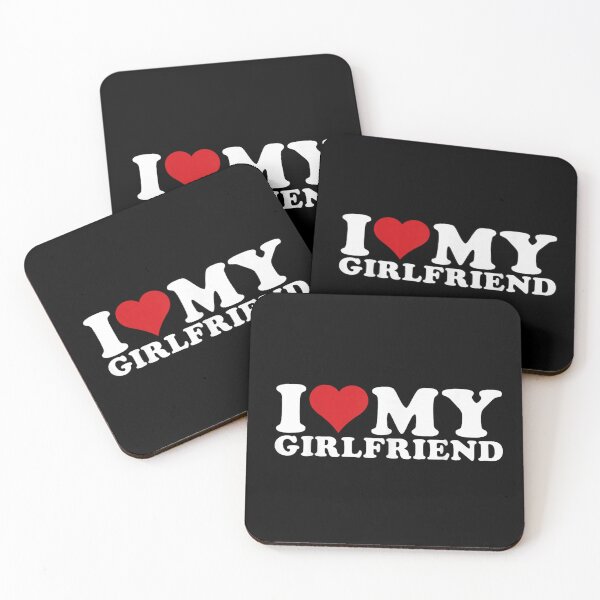 Item preview, Bold I Love My Girlfriend Heart Design For Romantic Couples Gift designed and sold by Phil Ben.