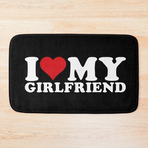 Item preview, Bold I Love My Girlfriend Heart Design For Romantic Couples Gift designed and sold by Phil Ben.