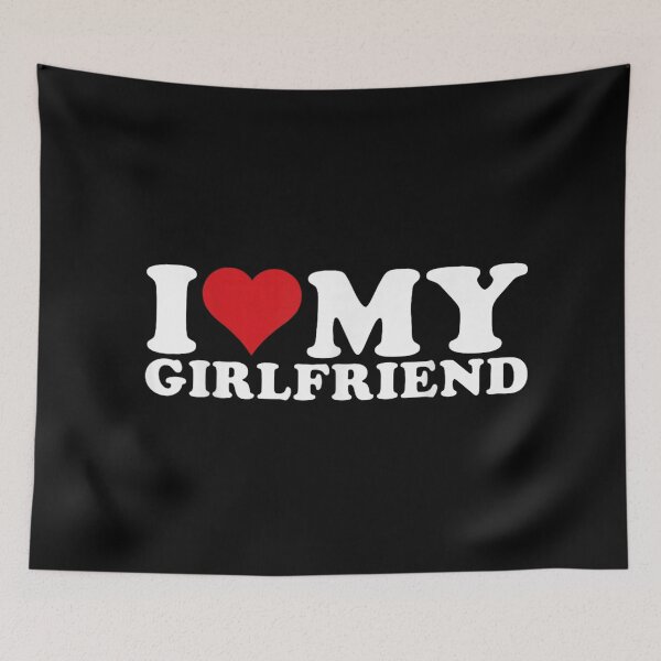 Item preview, Bold I Love My Girlfriend Heart Design For Romantic Couples Gift designed and sold by Phil Ben.