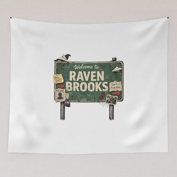 Item preview, Hello Neighbor Raven Brooks Welcome Sign Suspense Mystery Scene designed and sold by Aryabek.