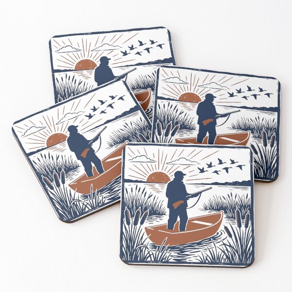 Item preview, Duck Blind at Dawn | Vintage Waterfowl Hunting | Hunter Gift designed and sold by Dusklin.