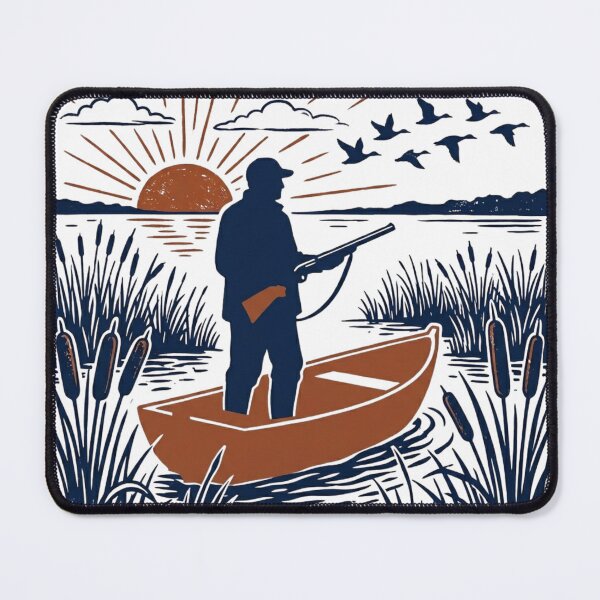 Item preview, Duck Blind at Dawn | Vintage Waterfowl Hunting | Hunter Gift designed and sold by Dusklin.