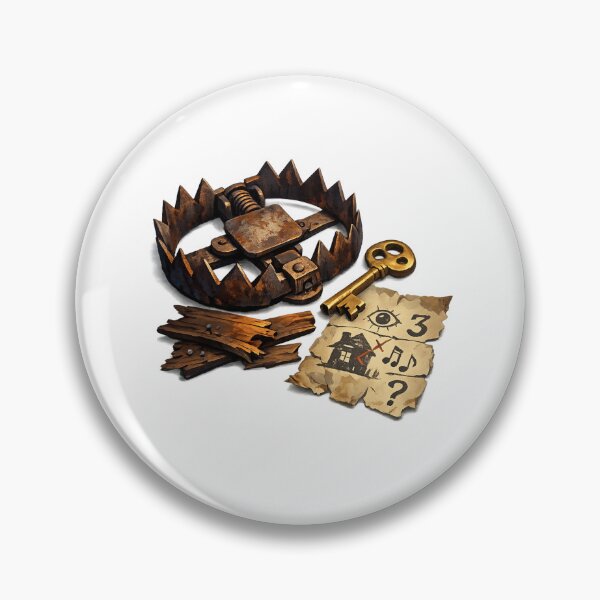 Item preview, Hello Neighbor Bear Trap Key Puzzle Basement Secret Gameplay Clue designed and sold by Aryabek.