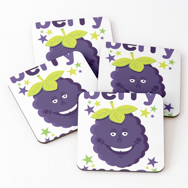 Item preview, Berry Nice Funny Blackberry Character Design – Cute Fruit Pun Gift designed and sold by Fabulosa Designs.