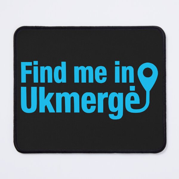 Item preview, Find Me in Ukmergė Light Blue Location Pin designed and sold by EimSol.
