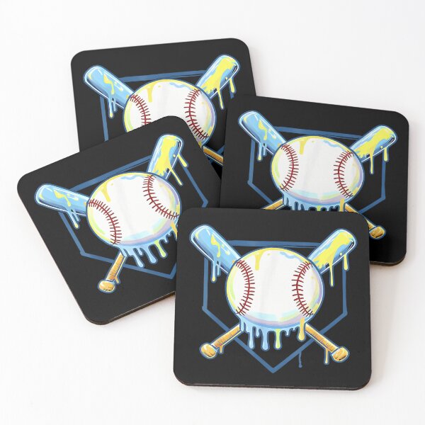 Item preview, Trippy Melting Baseball And Bats Streetwear Aesthetic Colorful Sports Art Design designed and sold by Serene woods.