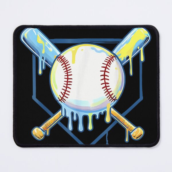 Item preview, Trippy Melting Baseball And Bats Streetwear Aesthetic Colorful Sports Art Design designed and sold by Serene woods.