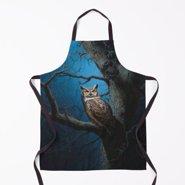 Item preview, A Great Horned Owl perched on an ancient oak at dusk, Birds in Motion designed and sold by CDC40.