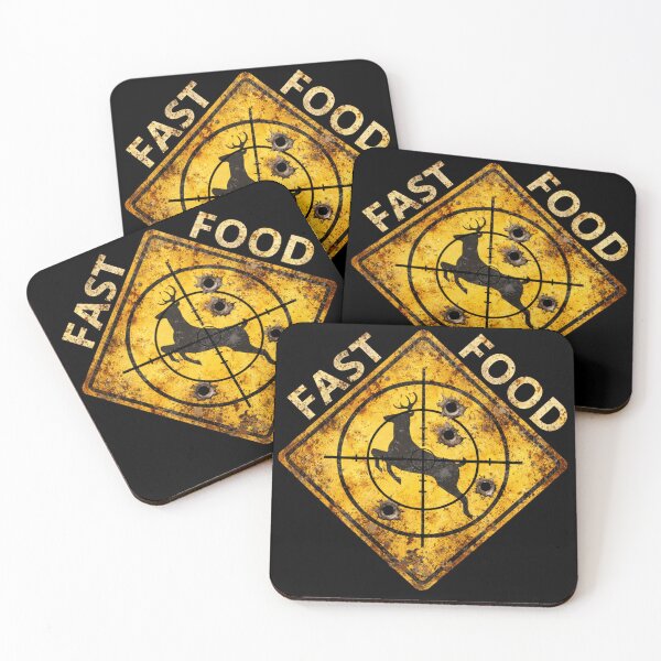Item preview, Fast Food Hunting Warning Sign  designed and sold by LOL-N-LIFESTYLE.