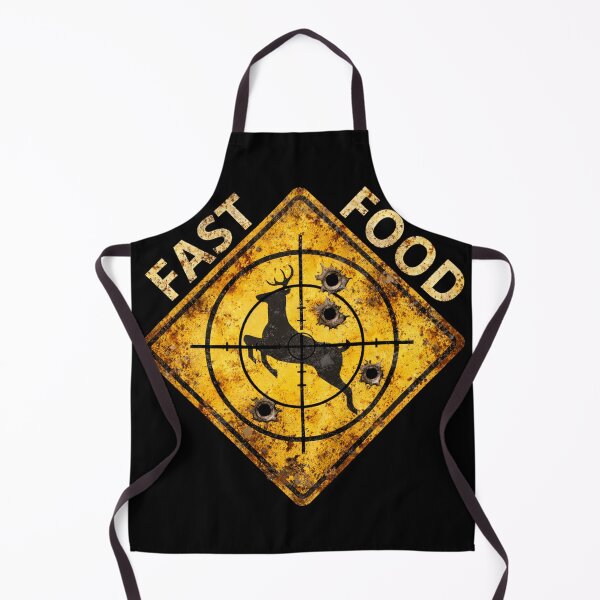 Item preview, Fast Food Hunting Warning Sign designed and sold by LOL-N-LIFESTYLE.